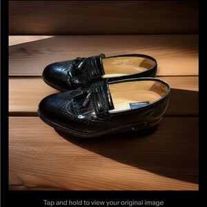 Bostonian Crown Windsor First Flex black leather loafers, Men’s Size 9W